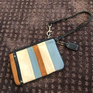 Coach wristlet multicolor
